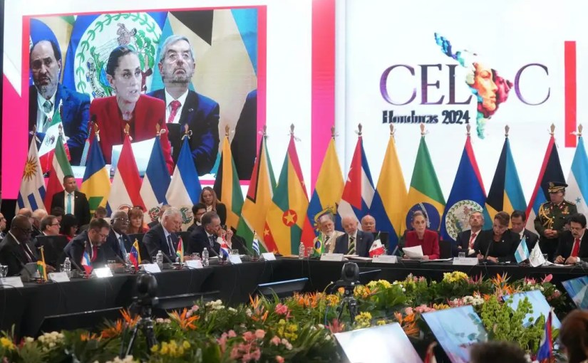 Mensaje de la presidenta Claudia Sheinbaum en primera sesión plenaria IX Cumbre Celac en&nbsp;Honduras