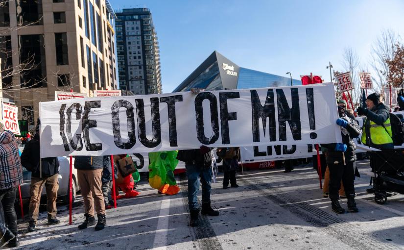 Multitudinarias protestas en Estados Unidos para exigir la retirada de ICE de&nbsp;Minnesota