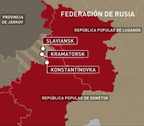 Liberación de Konstantinovka, el corazón del&nbsp;Donbás…